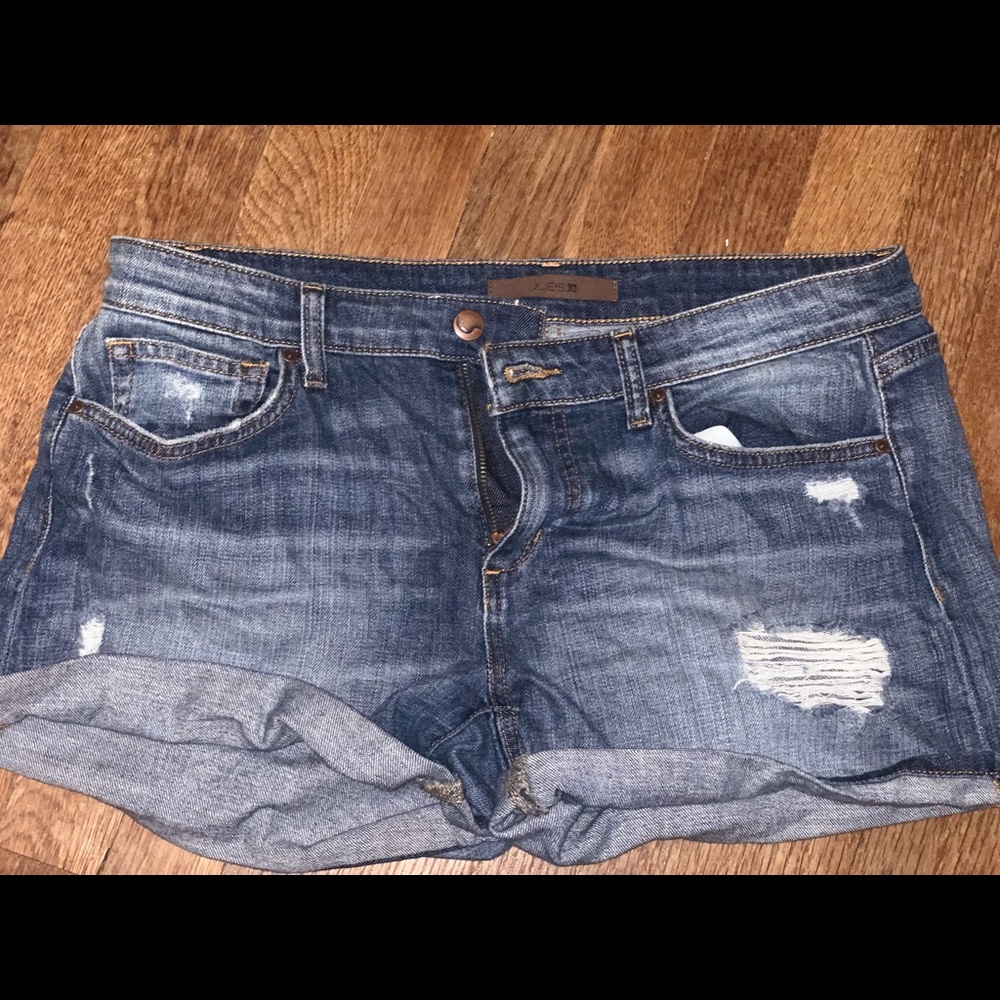 Gently worn denim shorts